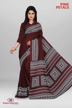 Pink Petals | Uniform Saree  [PP1D]
