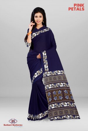 Pink Petals | Uniform Saree  [PP4D]