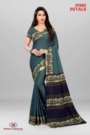 Pink Petals | Uniform Saree  [PP6B]