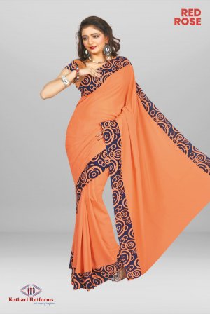 Red Rose | Uniform Saree [VK0084]
