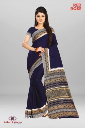 Red Rose | Uniform Saree [KT0086MC]