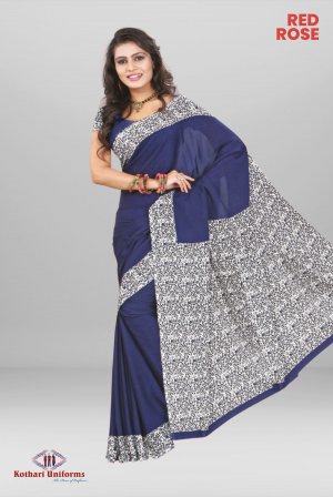 Red Rose | Uniform Saree [NV0037C]
