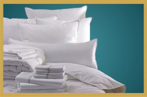 Hotel Bedsheets (Bed Linen) Satin Stripes