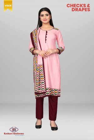 Checks & Drapes | Uniform Salwar Set [CCAD3]