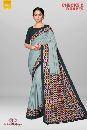 Checks & Drapes | Uniform Saree & Salwar Combo [CAD4]
