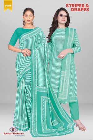 Stripes & Drapes | Uniform Saree [STD3]