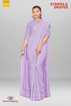 Stripes & Drapes | Uniform Saree [STD4]