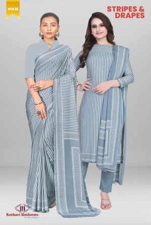 Stripes & Drapes | Uniform Saree [STD5]