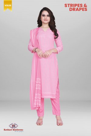 Stripes & Drapes | Uniform Saree & Salwar Combo [STD6]
