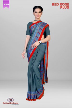 Red Rose Plus | Uniform Saree & Salwar Combo [RPS2D]