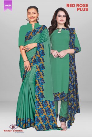 Red Rose Plus | Uniform Saree & Salwar Combo [RPS5C] 