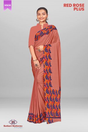 Red Rose Plus | Uniform Saree [RPS5D]