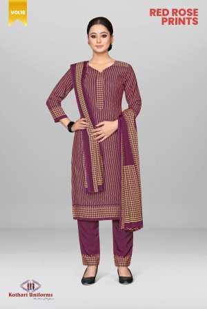 Red Rose Prints | Uniform Salwar Set [CRRP1A]