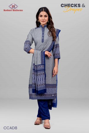 Checks & Drapes | Uniform Salwar Set [CCAD8]