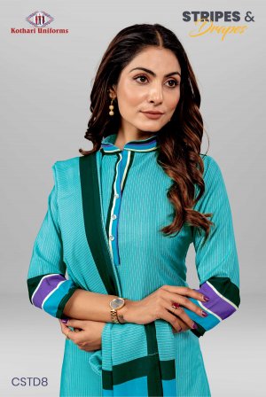 Stripes & Drapes | Uniform Salwar Set [CSTD8]