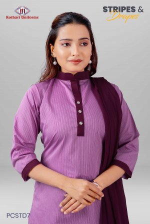 Stripes & Drapes | Uniform Salwar Set [PCSTD7]