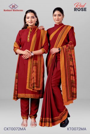 Red Rose | Uniform Saree & Salwar Combo [KT0072MA]