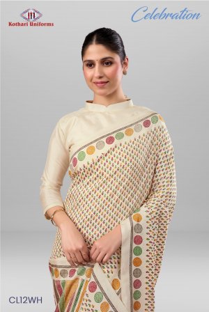 Celebration | Uniform Saree [CL12WH]