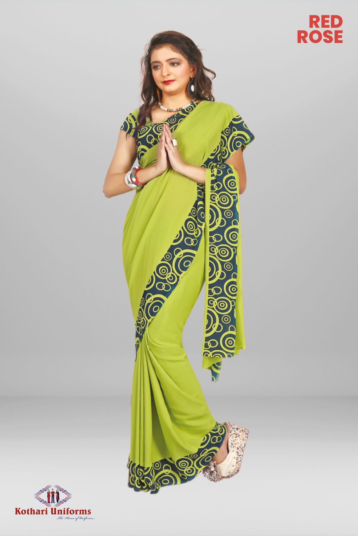 Red Roses Uniform Red Rose – KT0071MA | KOTHARI UNIFORMS| Uniform Sarees
