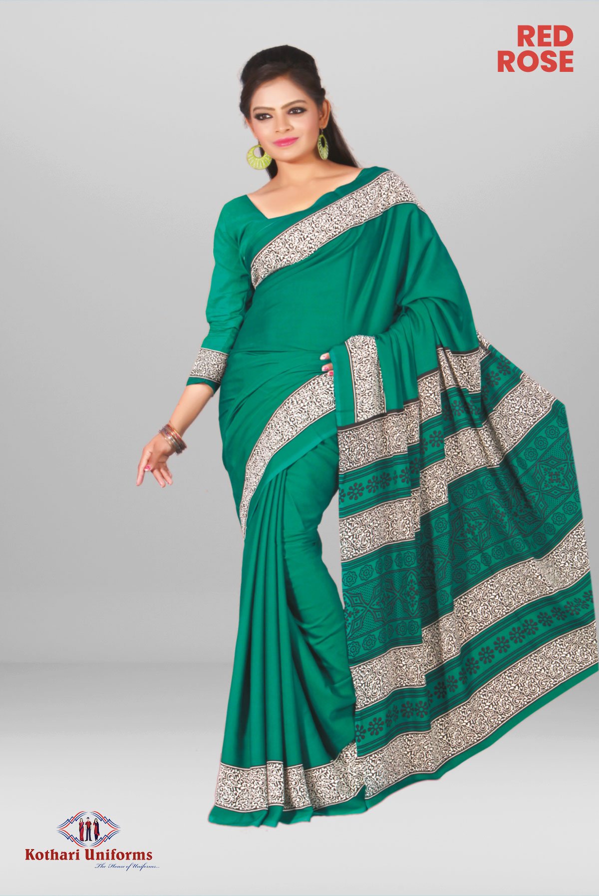Red Rose | Uniform Saree [KT0084MA]