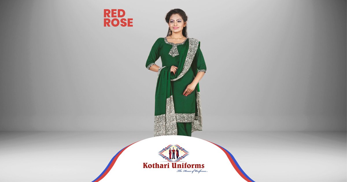 Red Rose  1101 | KOTHARI UNIFORMS | Saree Salwar Combo