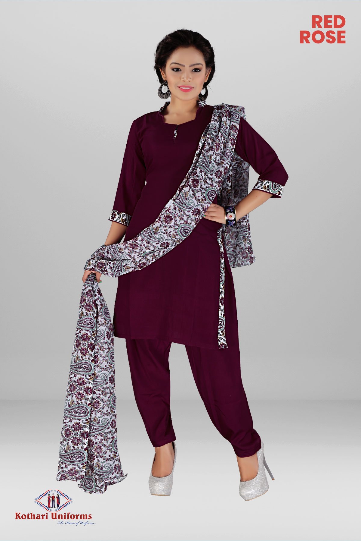 Red Roses Uniform Red Rose – RR0100 & RRC0100 | KOTHARI UNIFORMS| Saree Salwar Combo