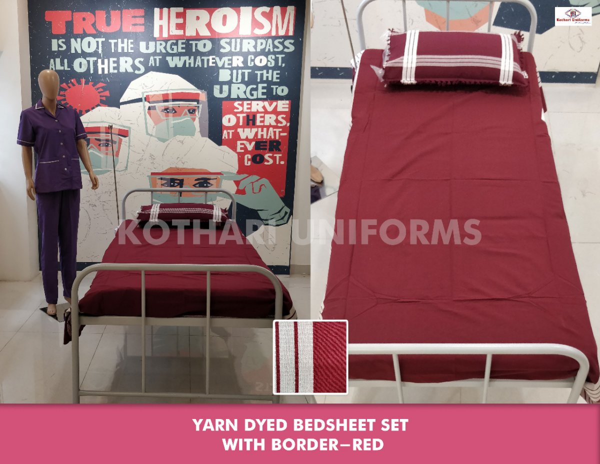 Cotton Bedsheet Meerun Stripe Border 