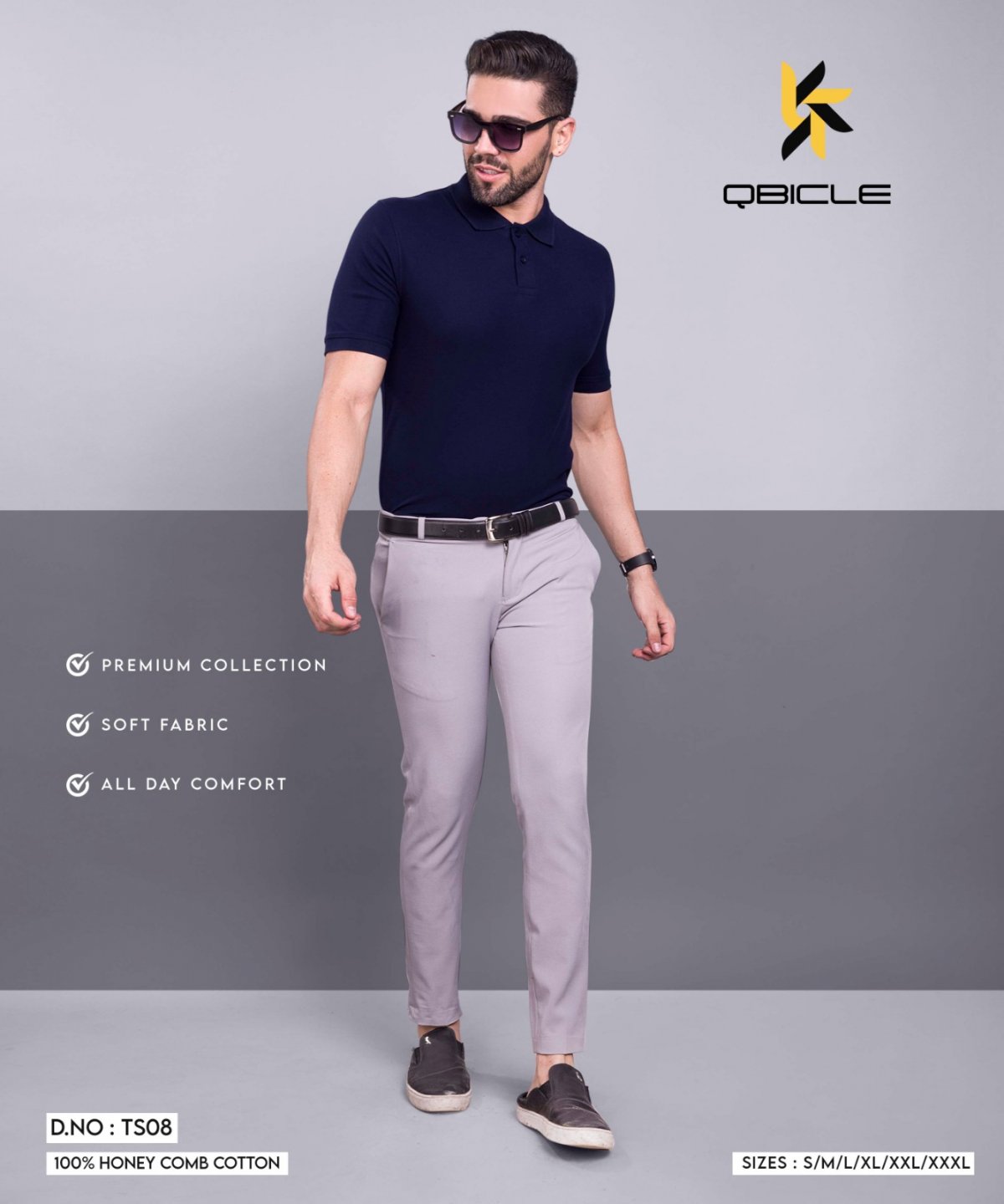White T-shirt with Formal Pants - Kashmir Online Shopping