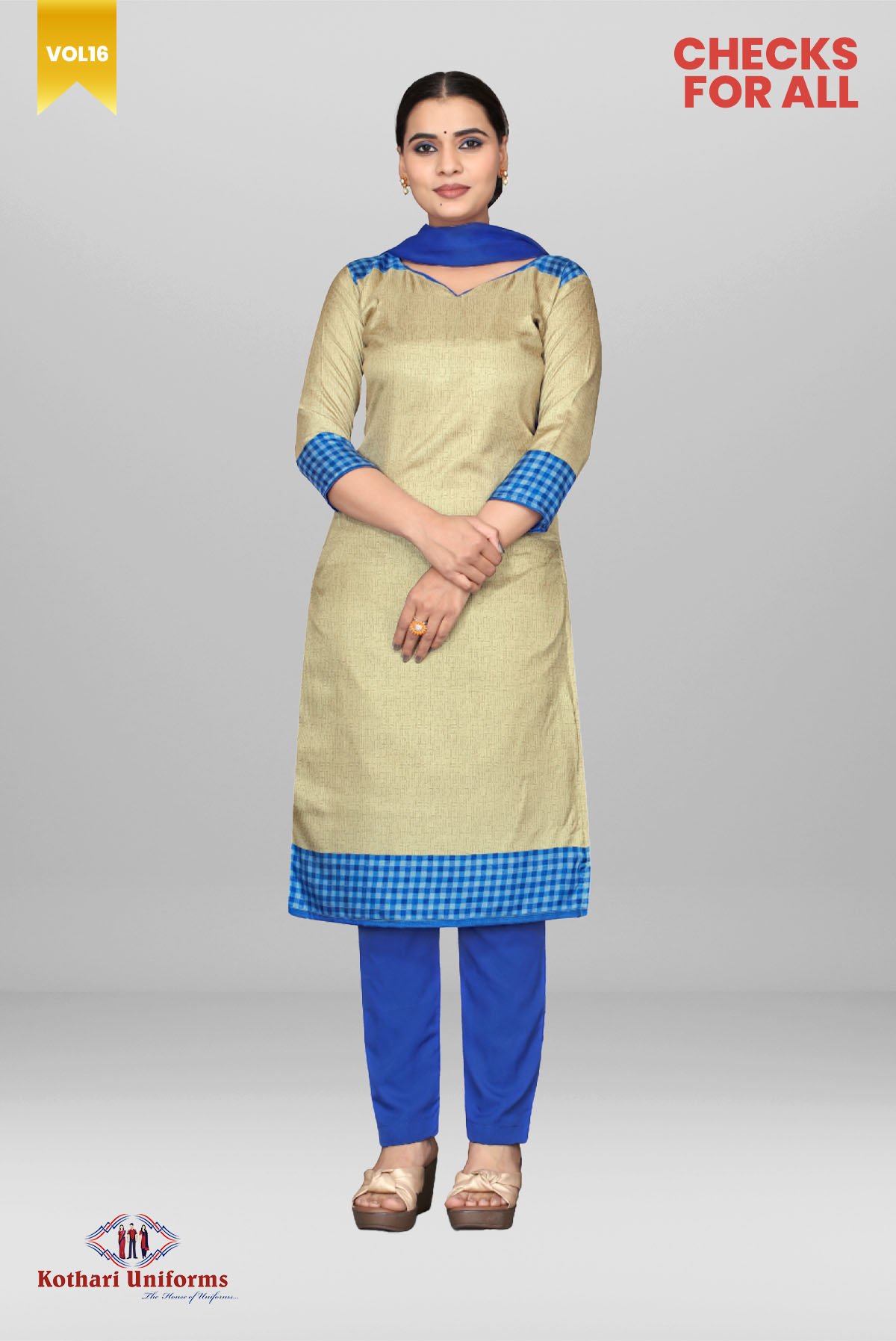 Checks For All | Uniform Salwar Set [CCFA1]