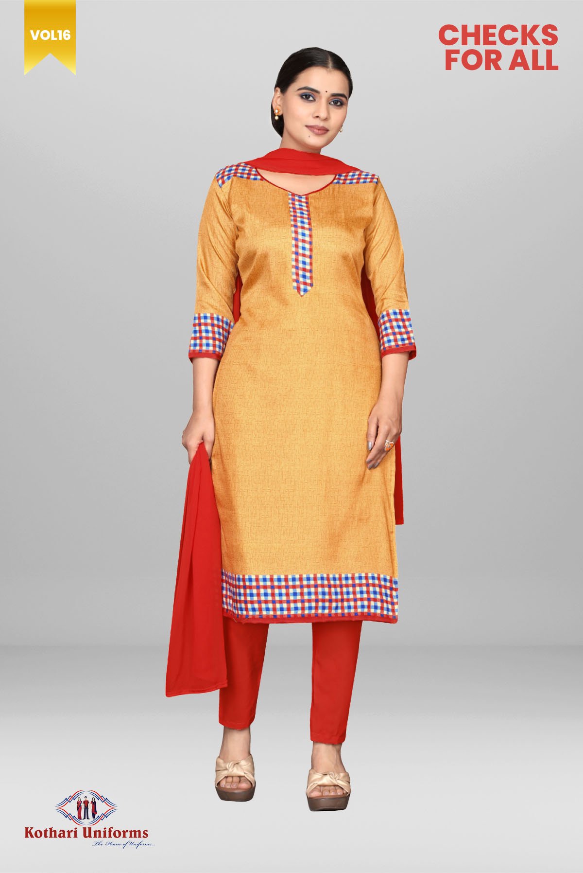 Checks For All | Uniform Salwar Set [CCFA4]