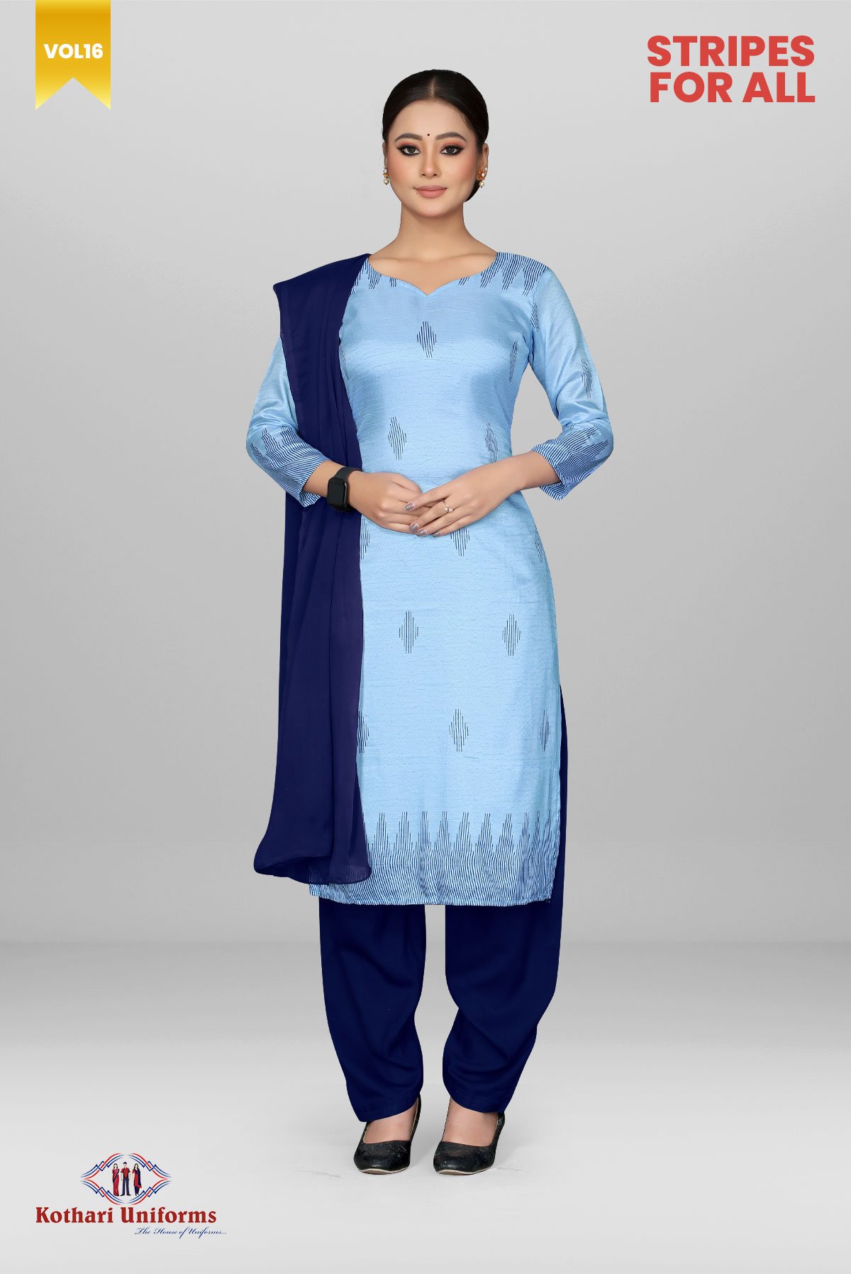 Stripes For All | Uniform Salwar Set [CSFA4]