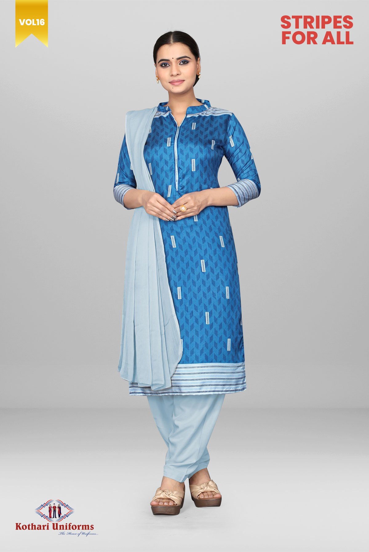 Stripes For All || Uniform Salwar Set [CSFA6]