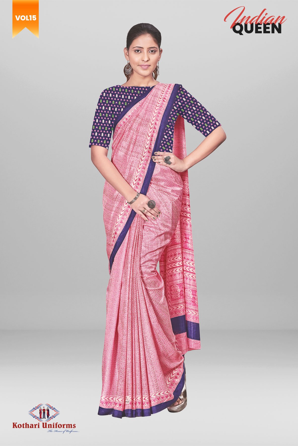 Indian Queen  | Uniform Saree [IQ12C]