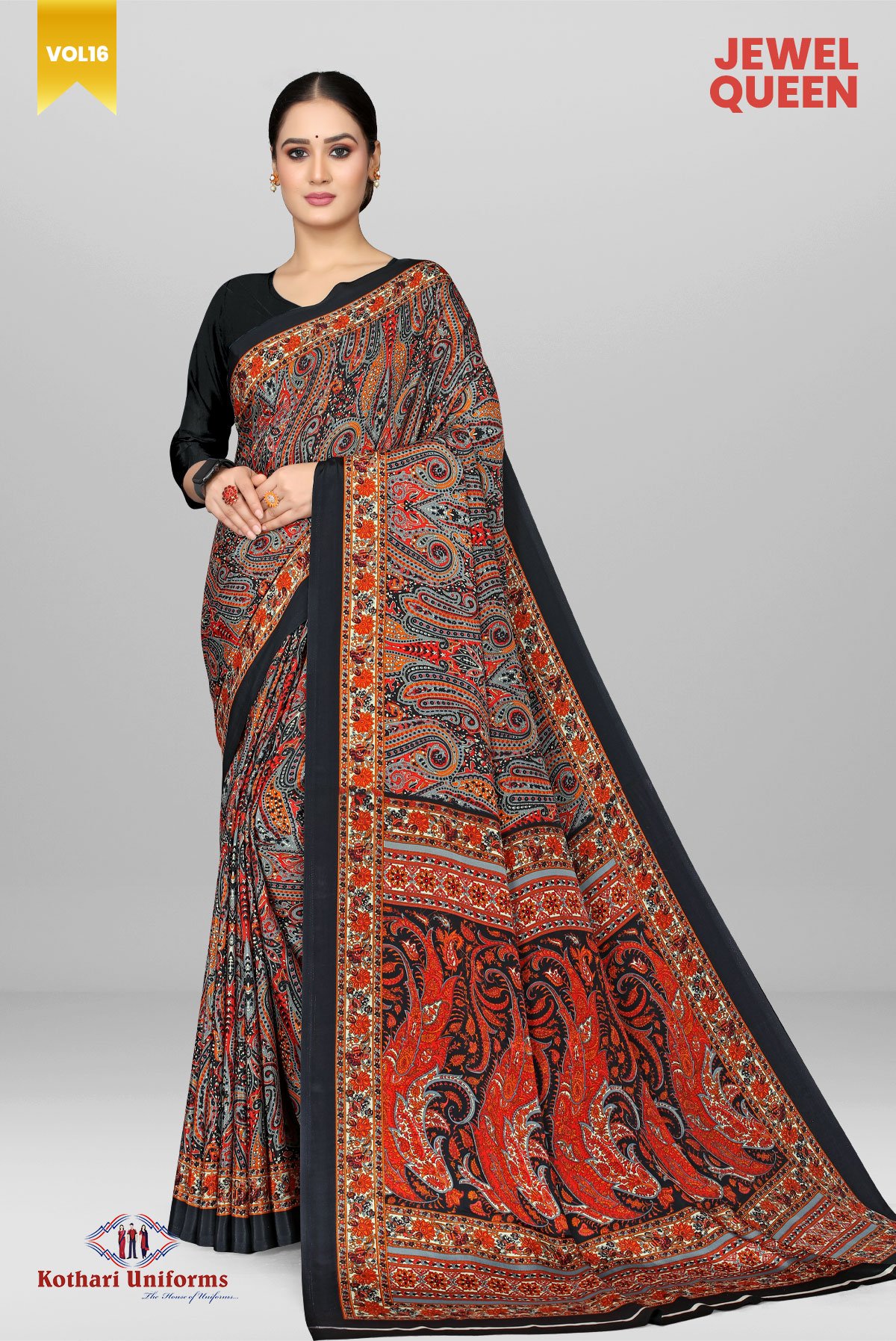 Jewel Queen | Uniform Saree [JQ1E]