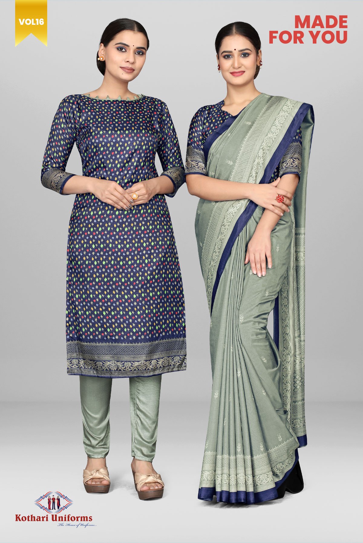 Made for You - Uniform Saree-Salwar Combo [MFY3]