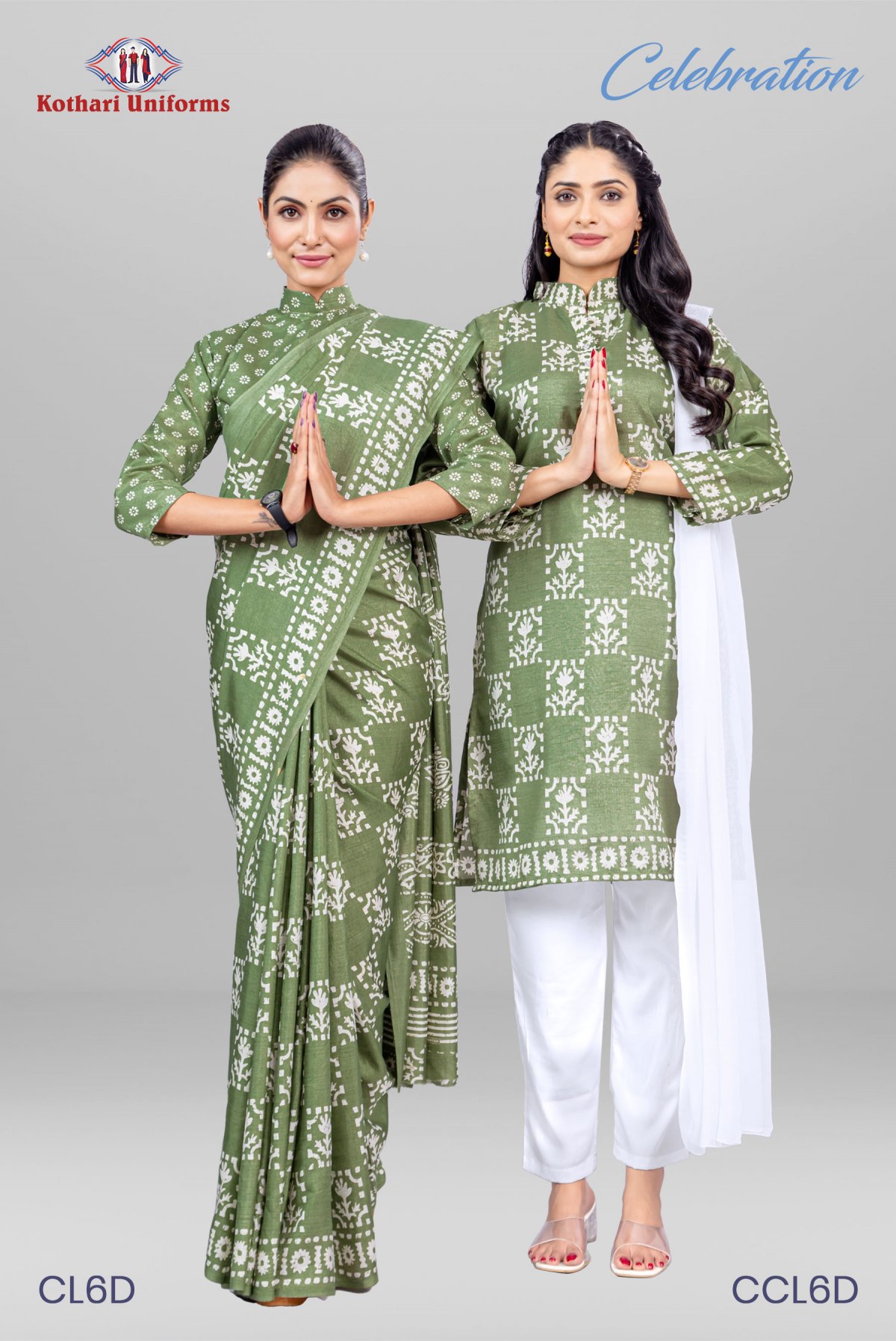 Celebration | Uniform Saree & Salwar Combo [CL6D]