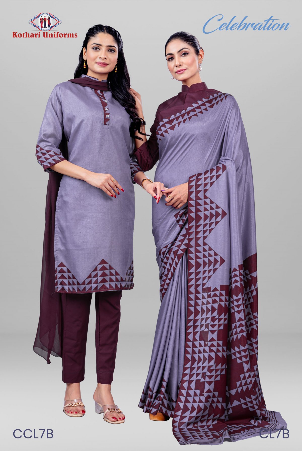 Celebration | Uniform Saree & Salwar Combo [CL7B]