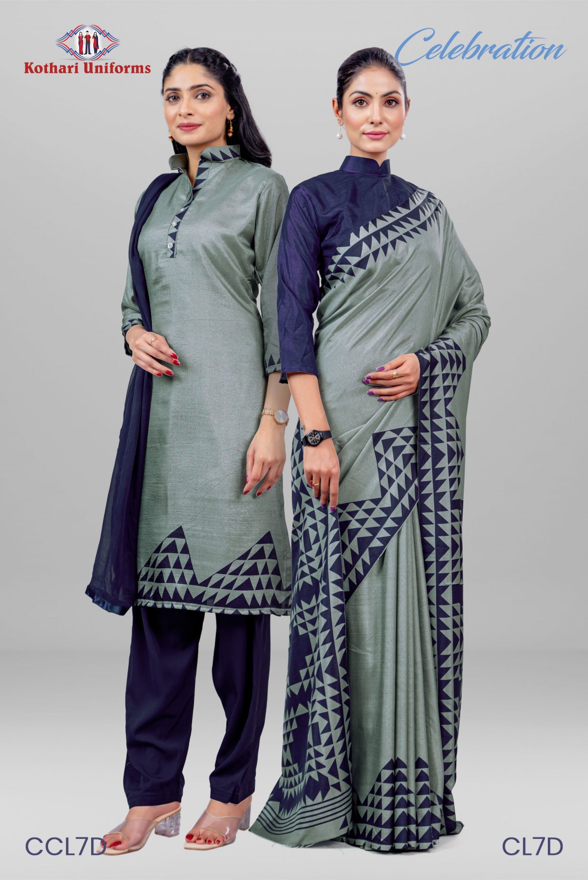 Celebration | Uniform Saree & Salwar Combo [CL7D]