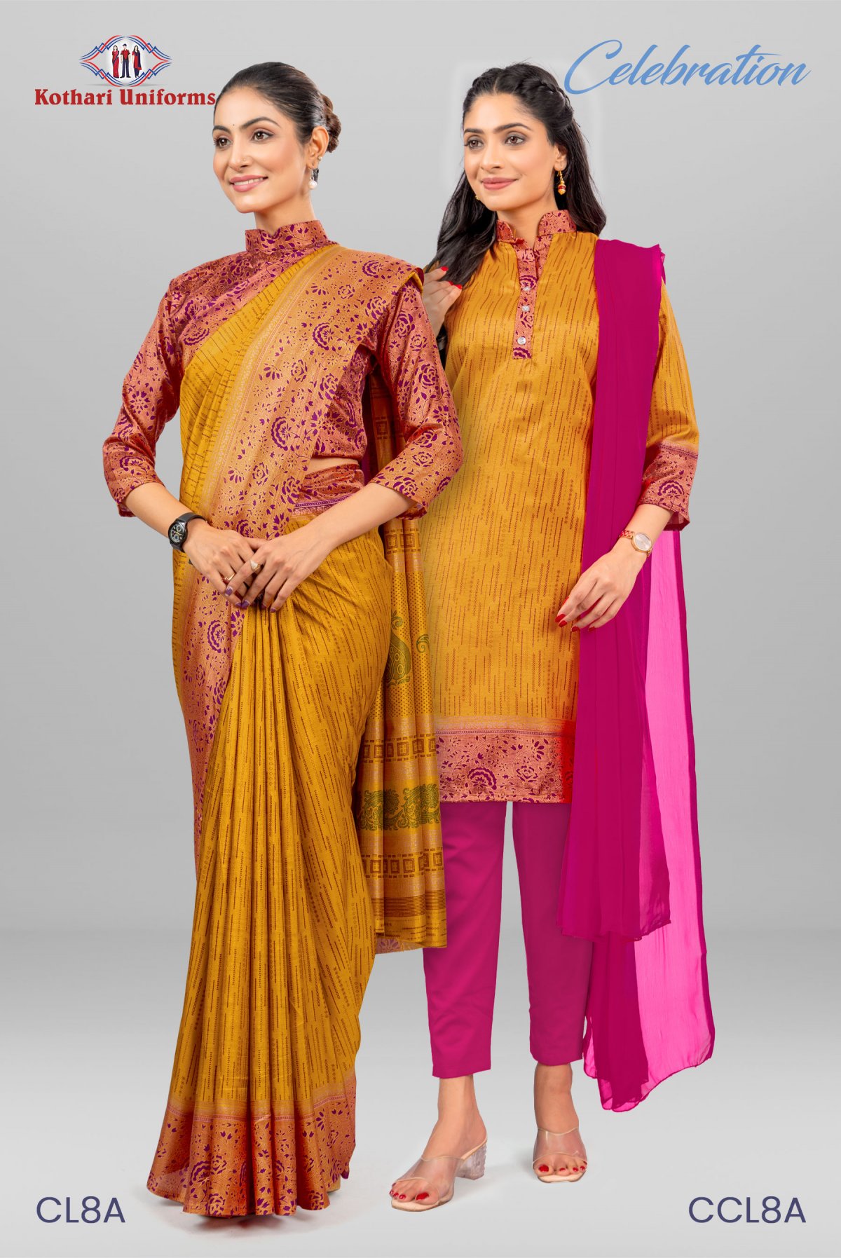Celebration | Uniform Saree & Salwar Combo [CL8A]