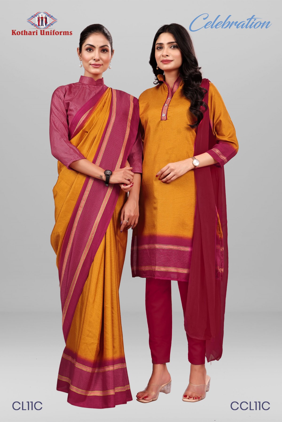 Celebration | Uniform Saree & Salwar Combo [CL11C]