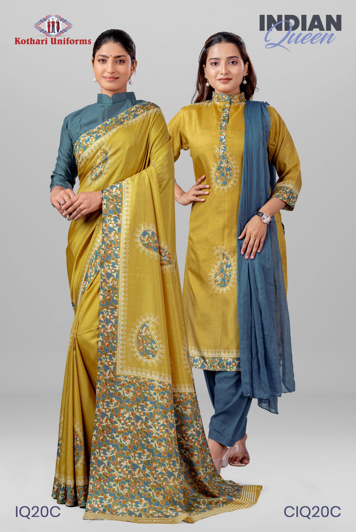 Indian Queen | Uniform Saree & Salwar Combo [IQ20C]