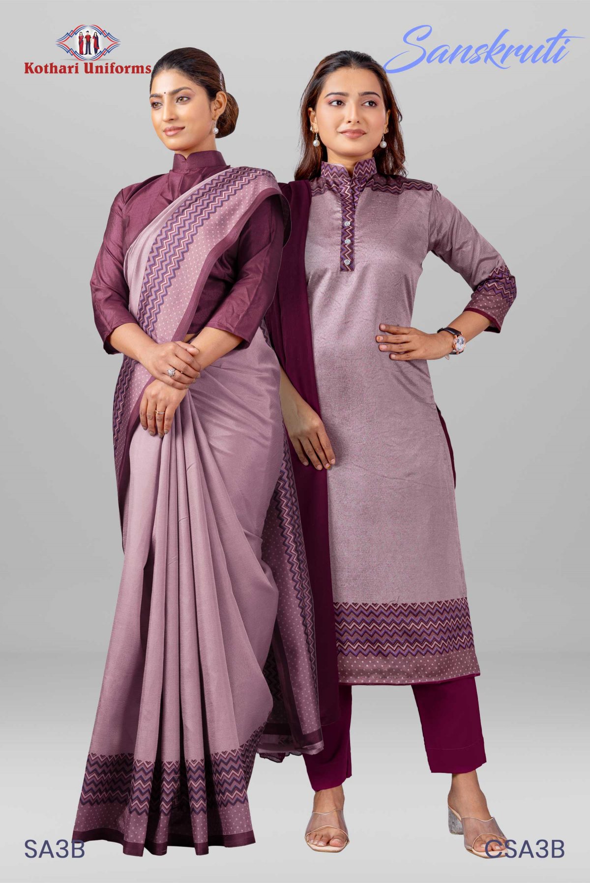Sanskruti | Uniform Saree & Salwar Combo [SA3B]