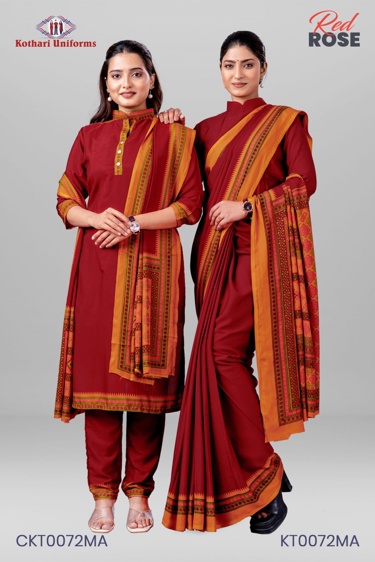 Red Rose | Uniform Saree & Salwar Combo [KT0072MA]