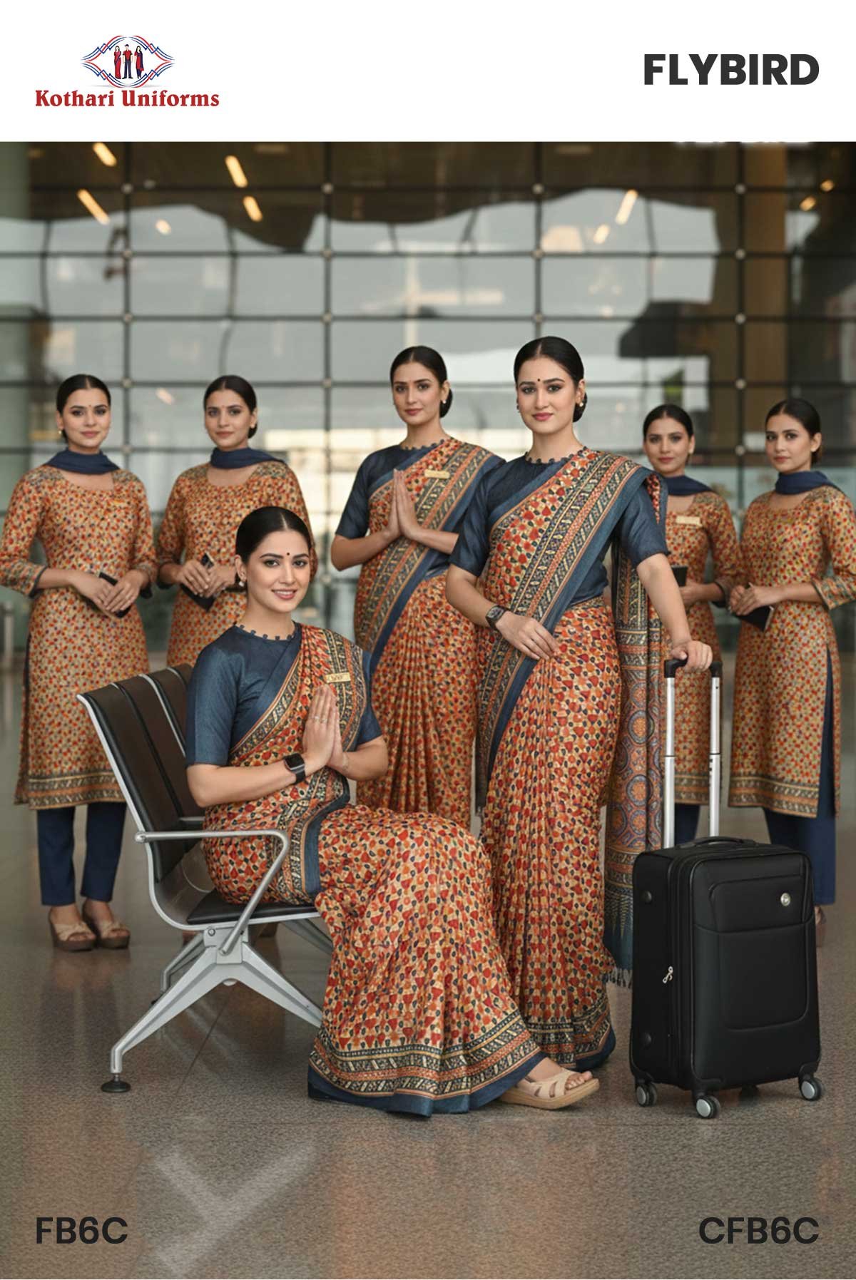 Flybird | Uniform Saree & Salwar Combo [FB6C]