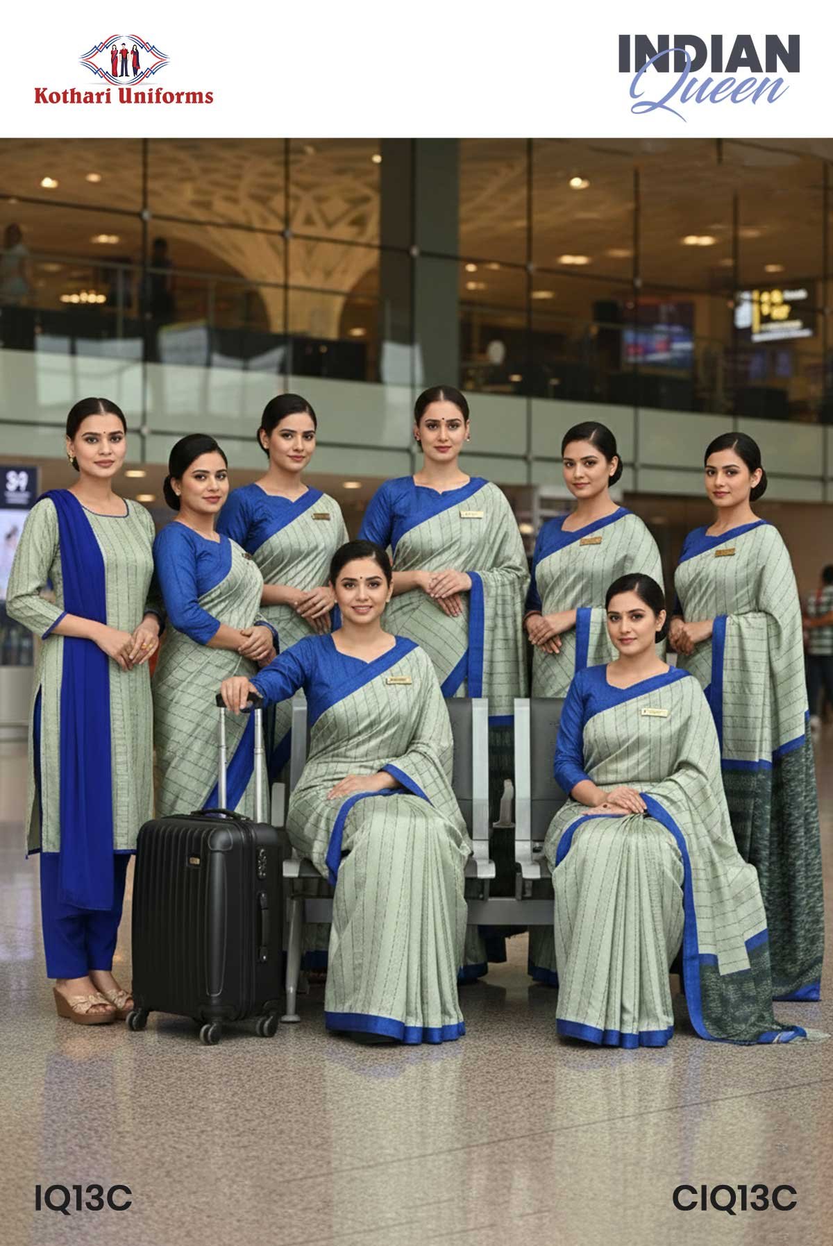 Indian Queen | Uniform Saree & Salwar Combo [IQ13C]