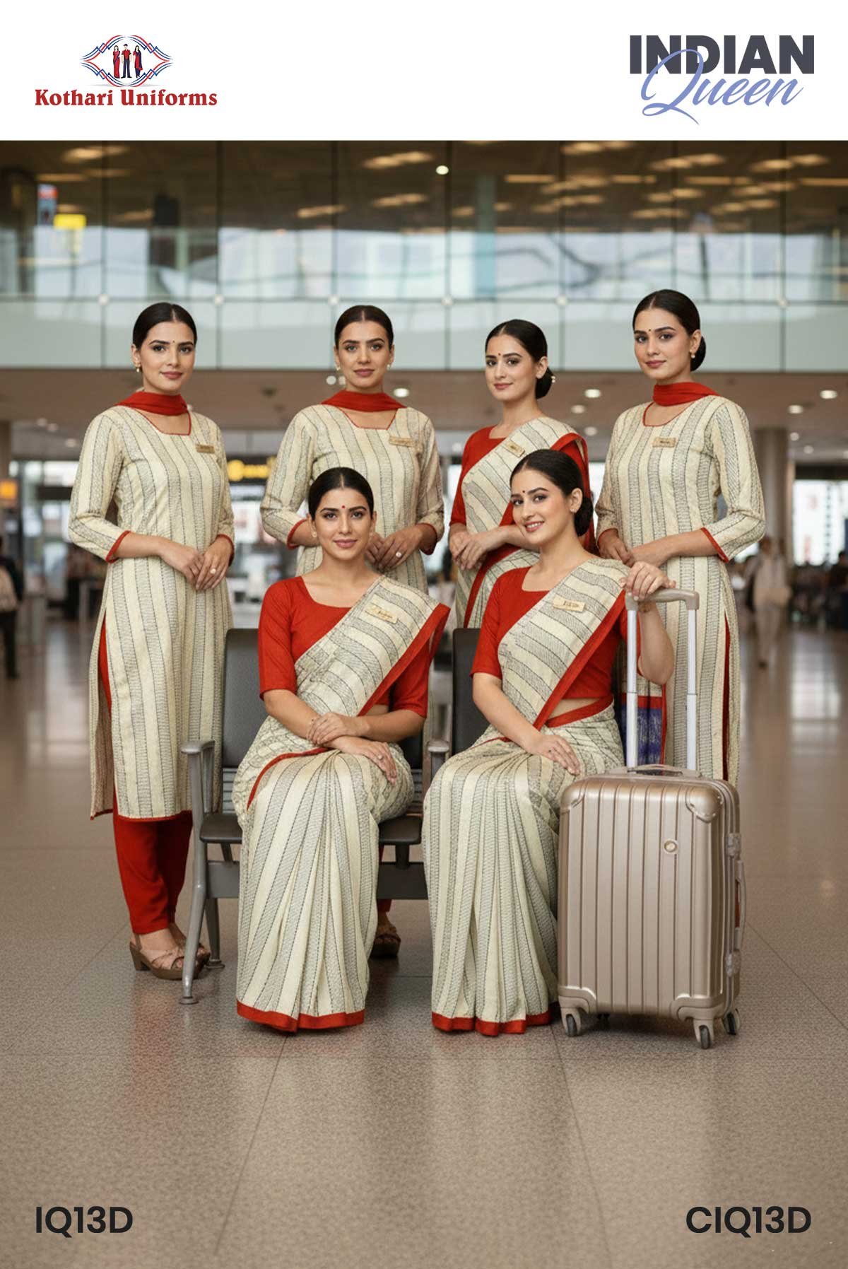 Indian Queen | Uniform Saree & Salwar Combo [IQ13D]