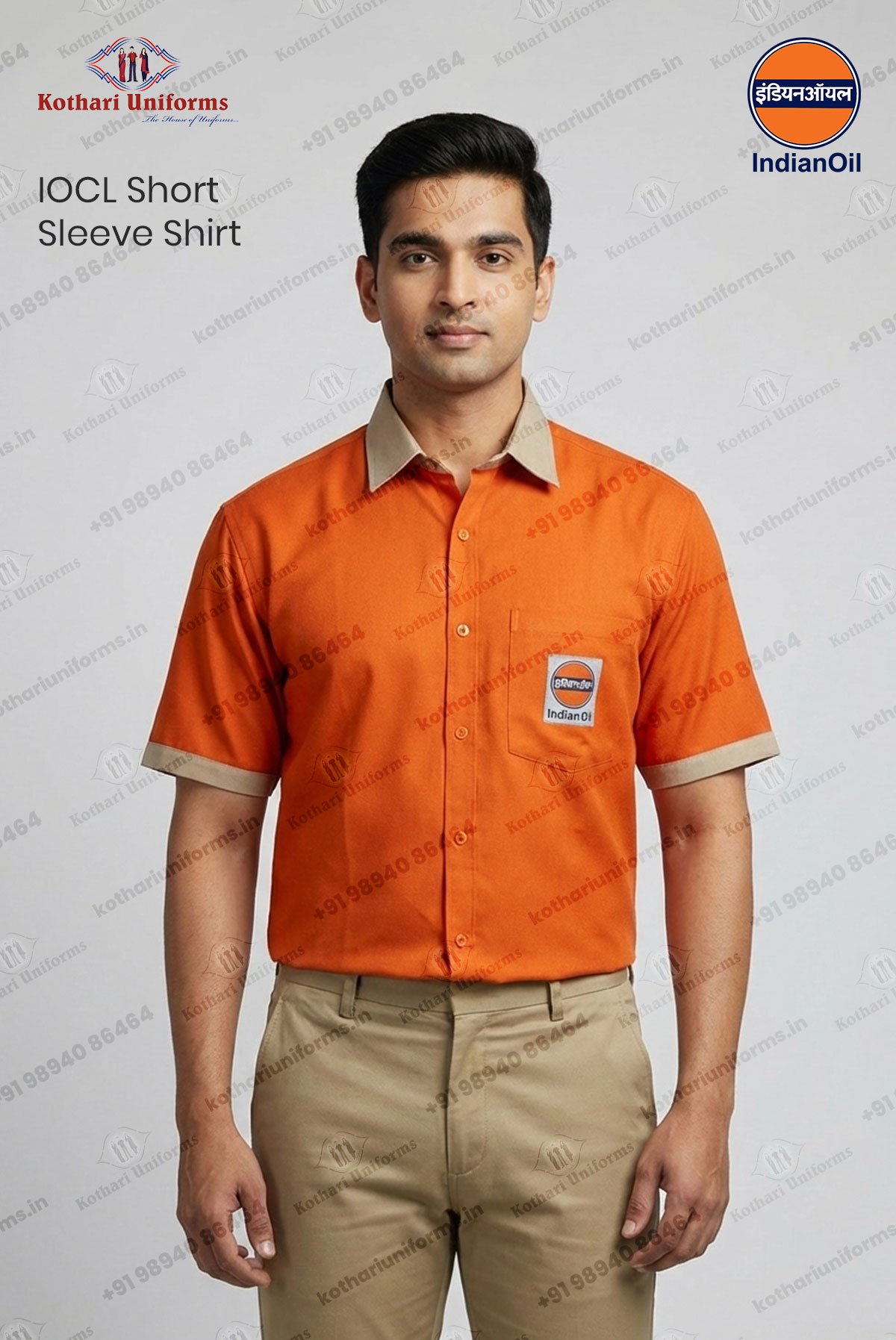 IOCL Indian Oil - Bunk Filler Uniform Short Sleeve Shirt