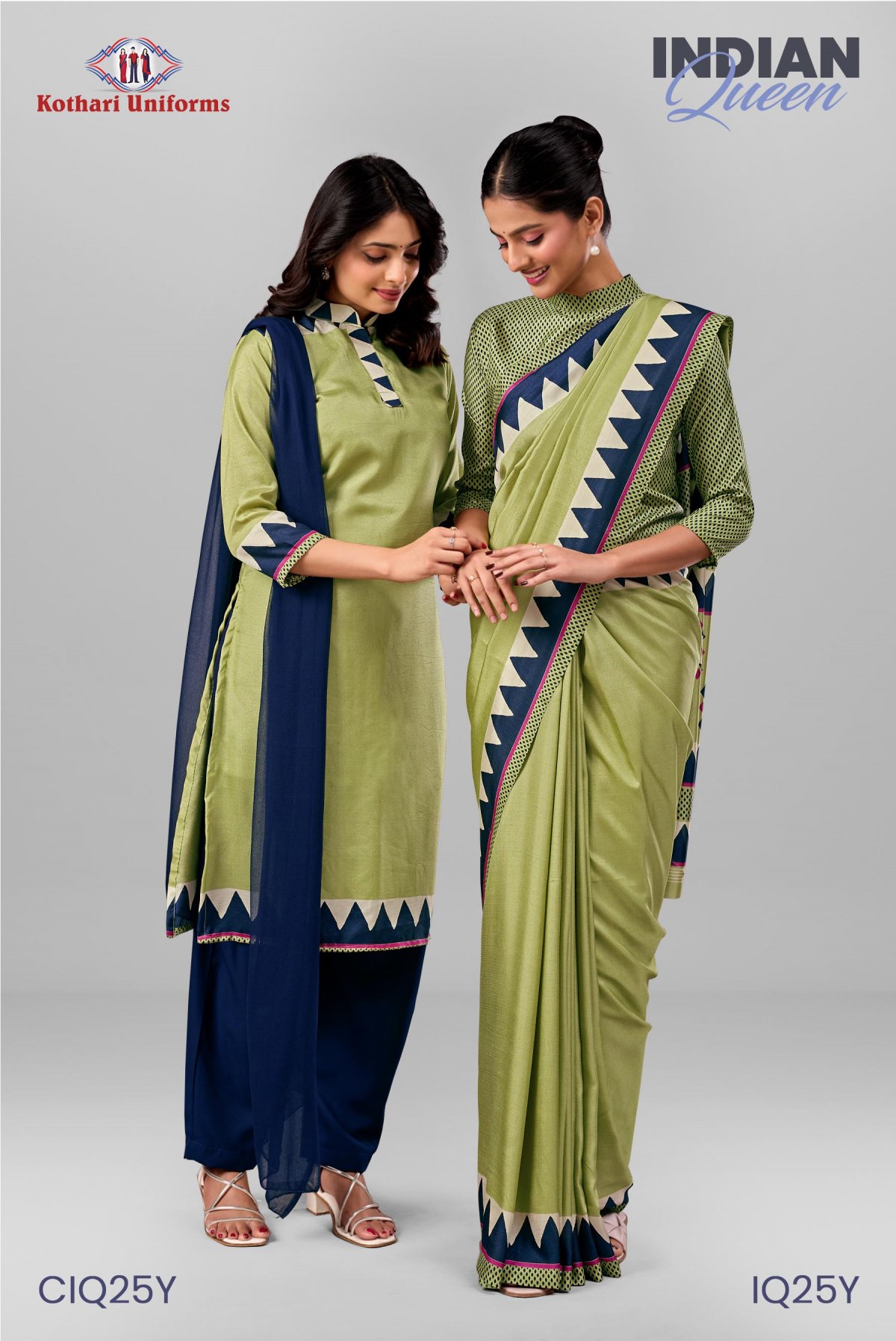 Indian Queen | Uniform Saree & Salwar Combo [IQ25Y]