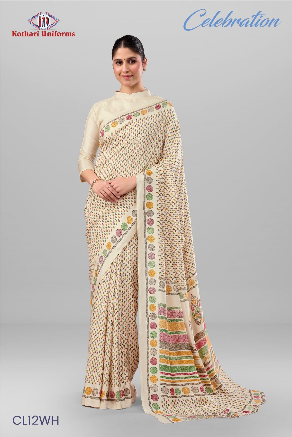 Celebration | Uniform Saree [CL12WH]