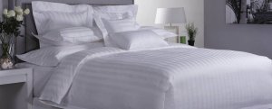 Hotel Bedsheets (Bed Linen) Satin Stripes